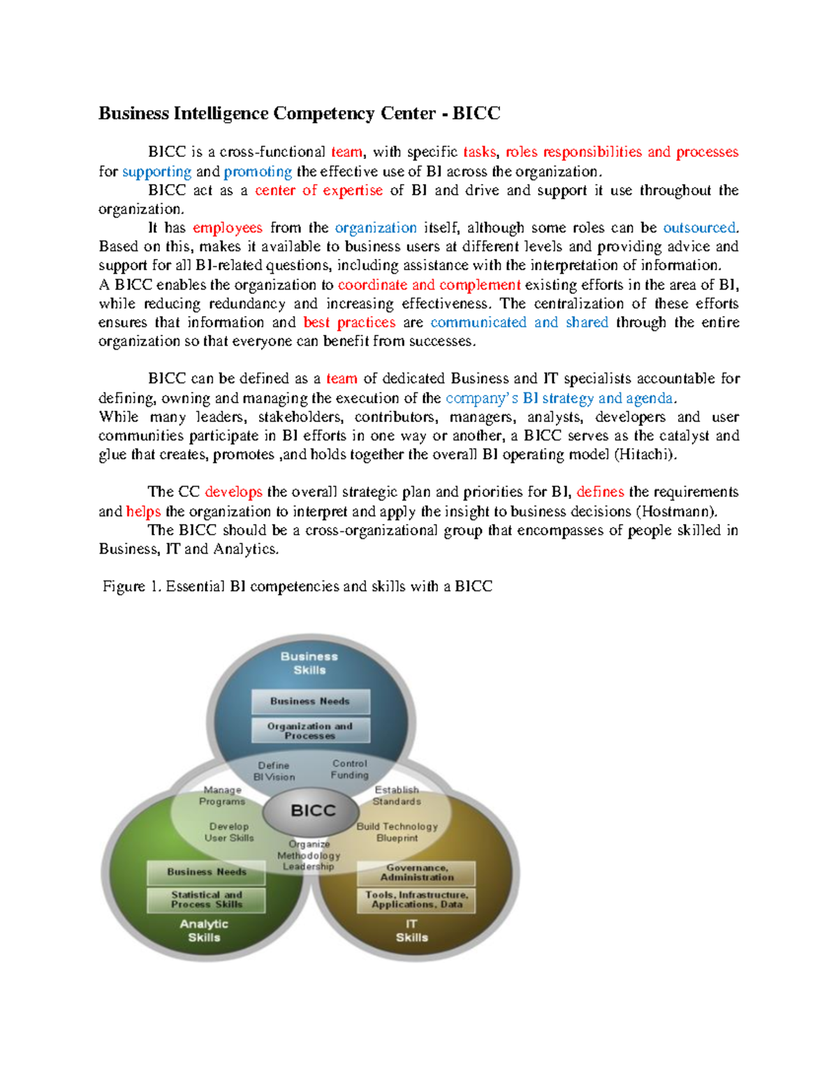 BI curs 4 - course - Business Intelligence Competency Center - BICC ...