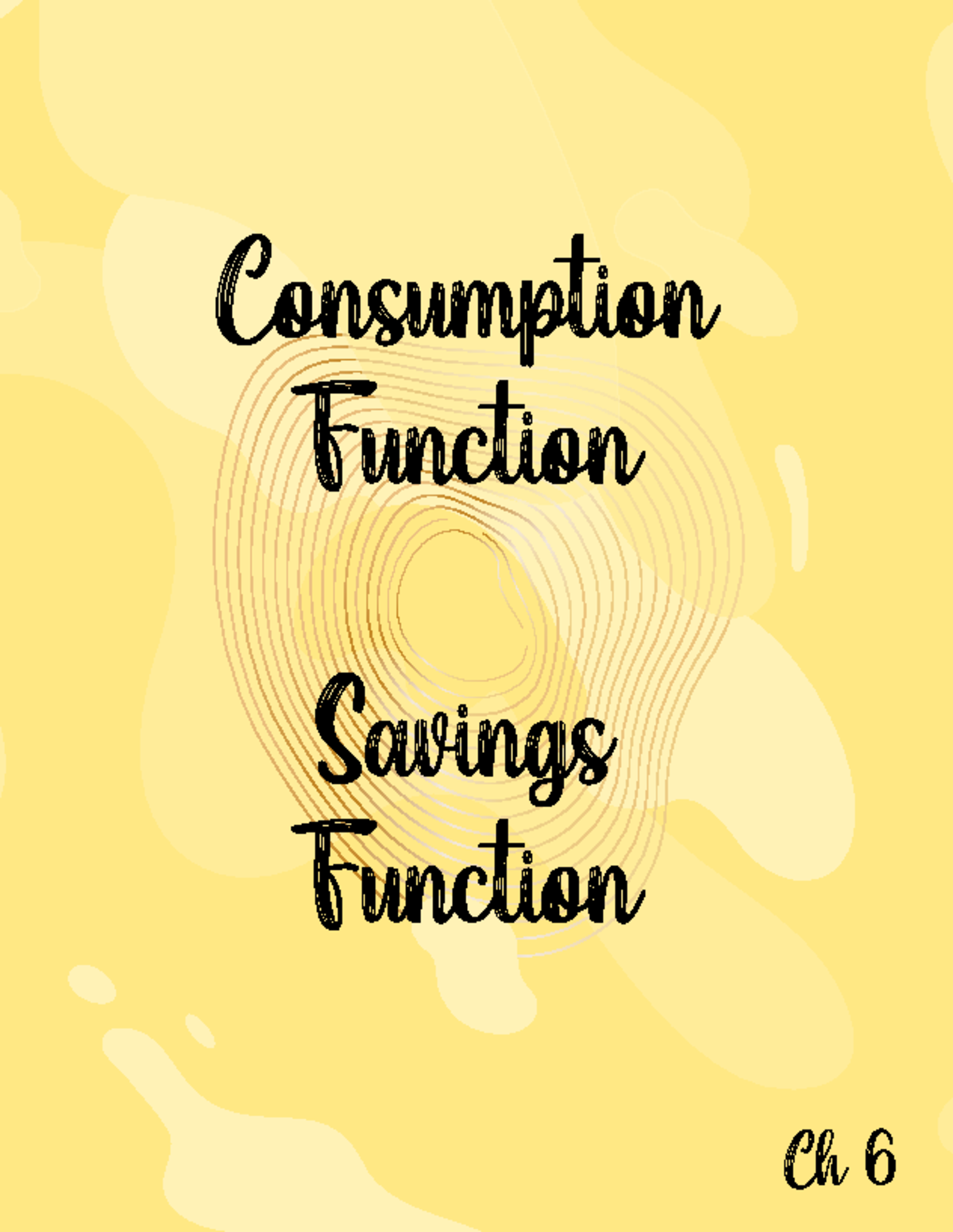 Consumption function & Saving Function notes by jyo - macroeconomics ...