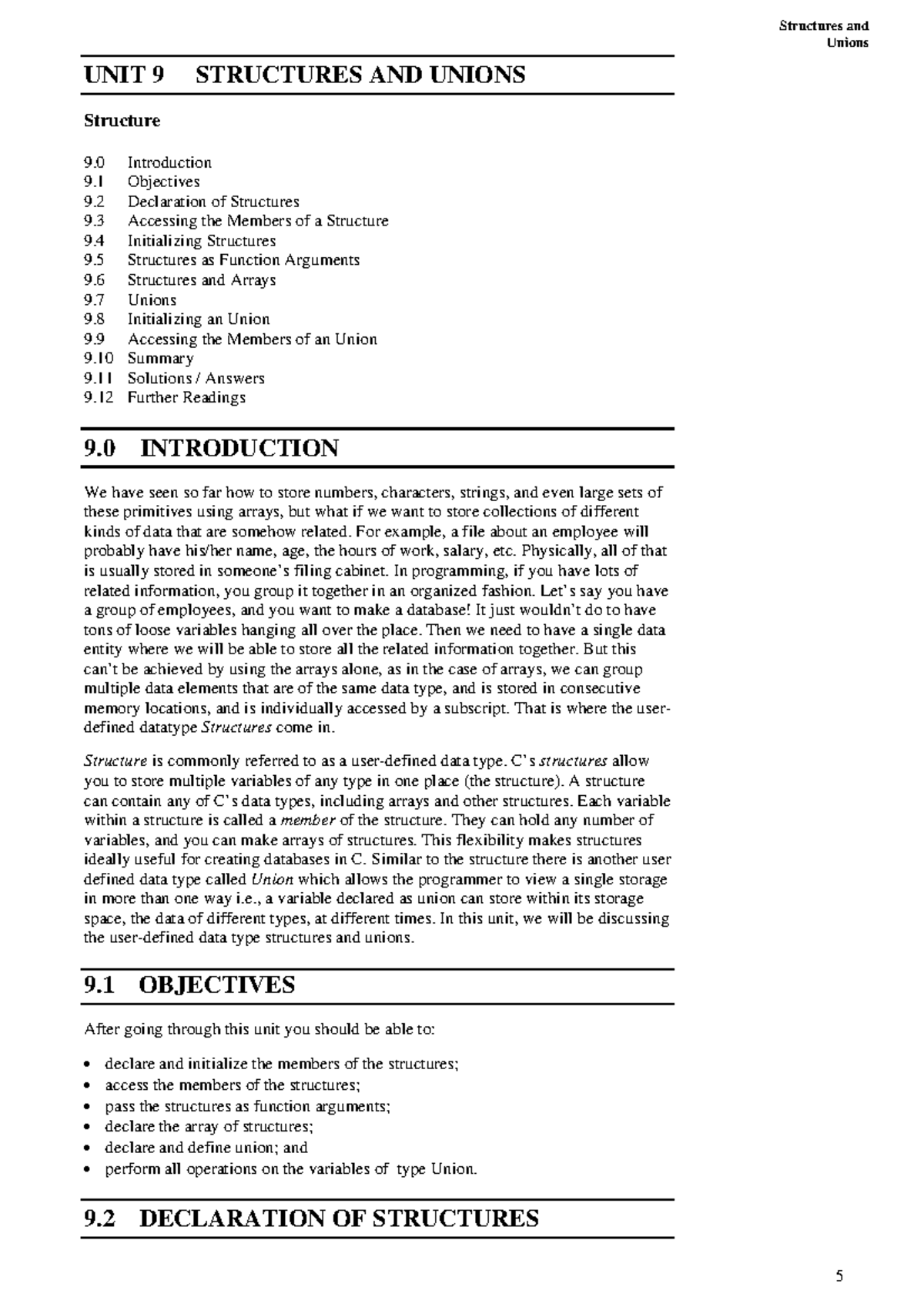 Mcs011-03 - Problem solving and programming - Structures and Unions ...