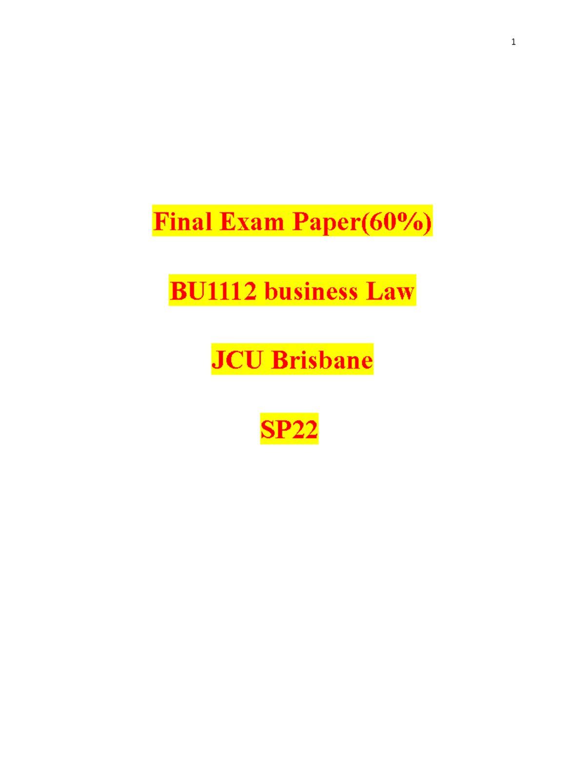 business law final exam essay questions