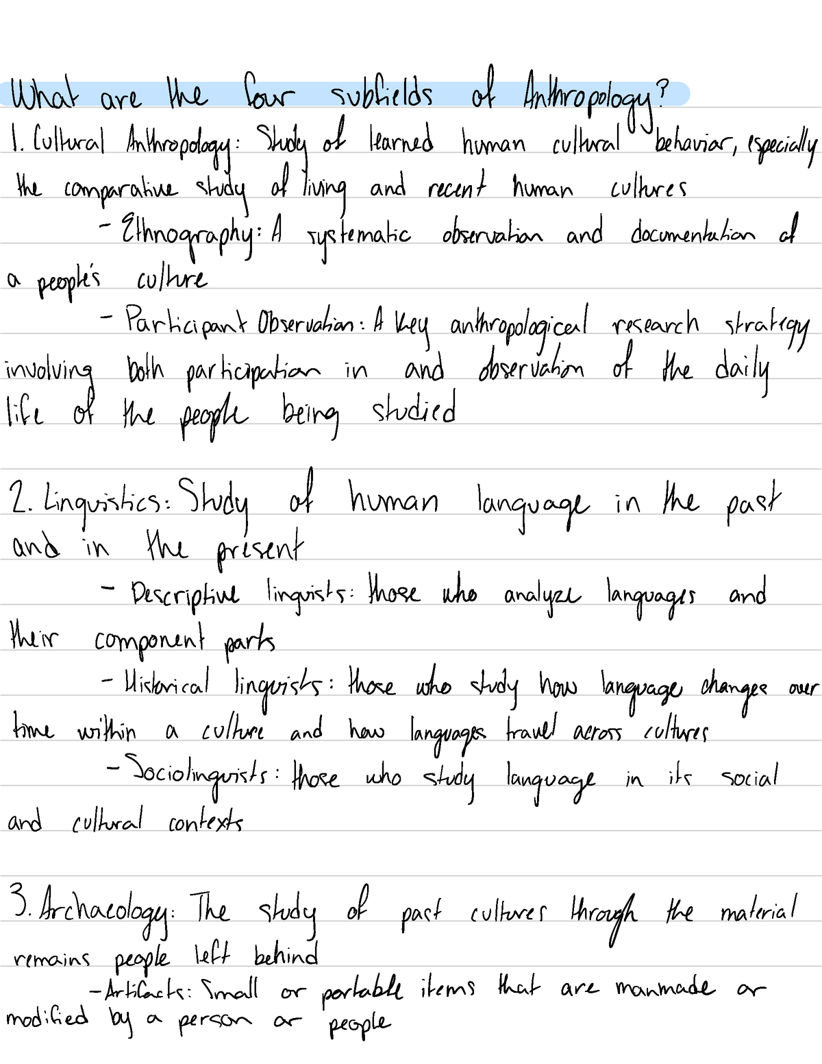 anthropology-103-notes-what-are-the-four-subfields-of-anthropology