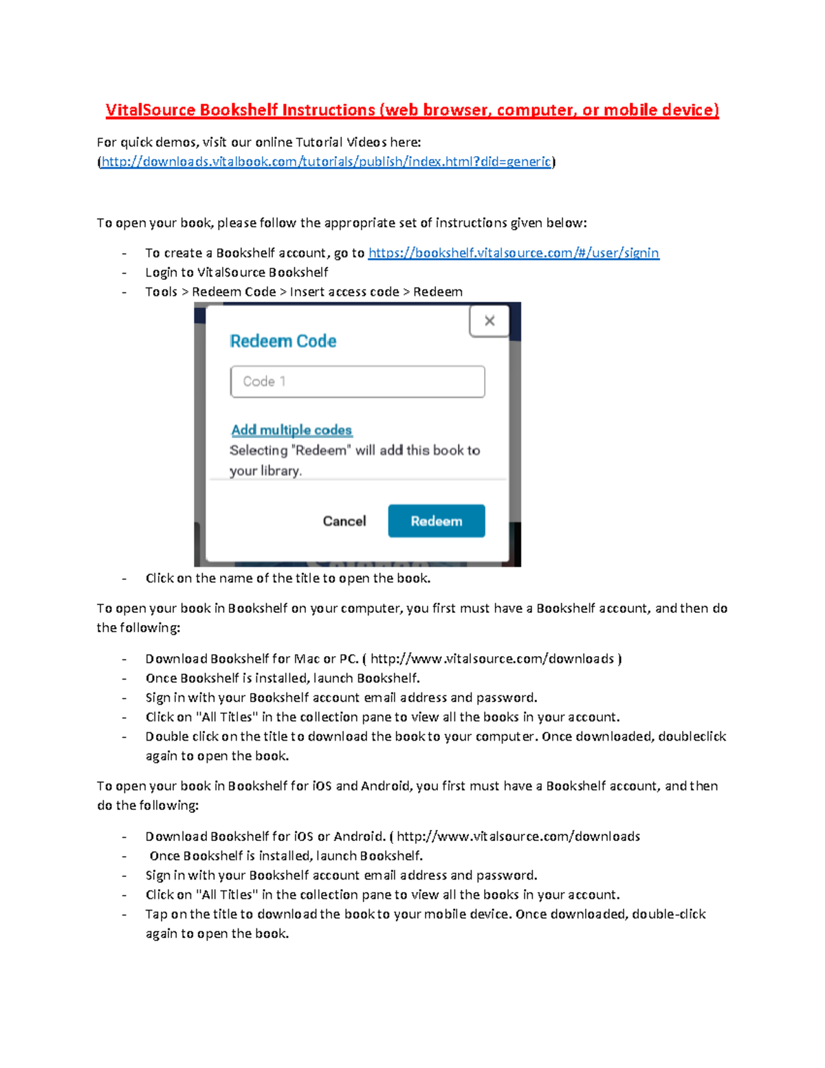 Vital Source Bookshelf Instructions - vitalbook/tutorials/publish/index ...