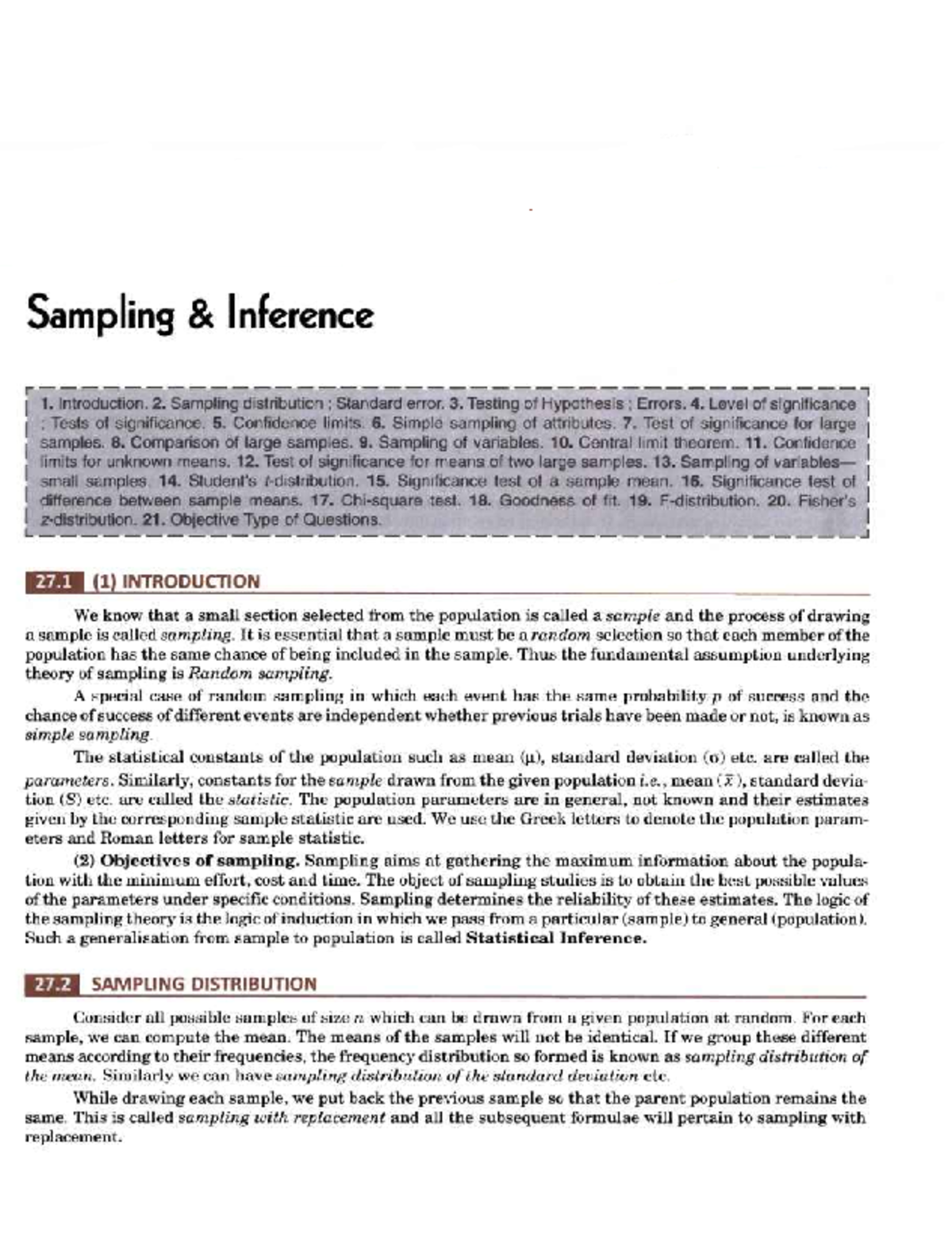 Sampling Theory-B - Probability And Statistics - Studocu