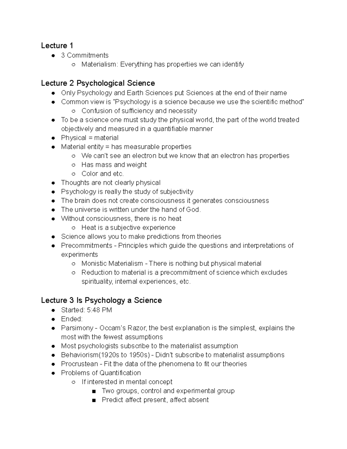 PSY160SK - Stan Klein, PSY 160SK Lecture Notes - PSY 160SK - UC Santa ...