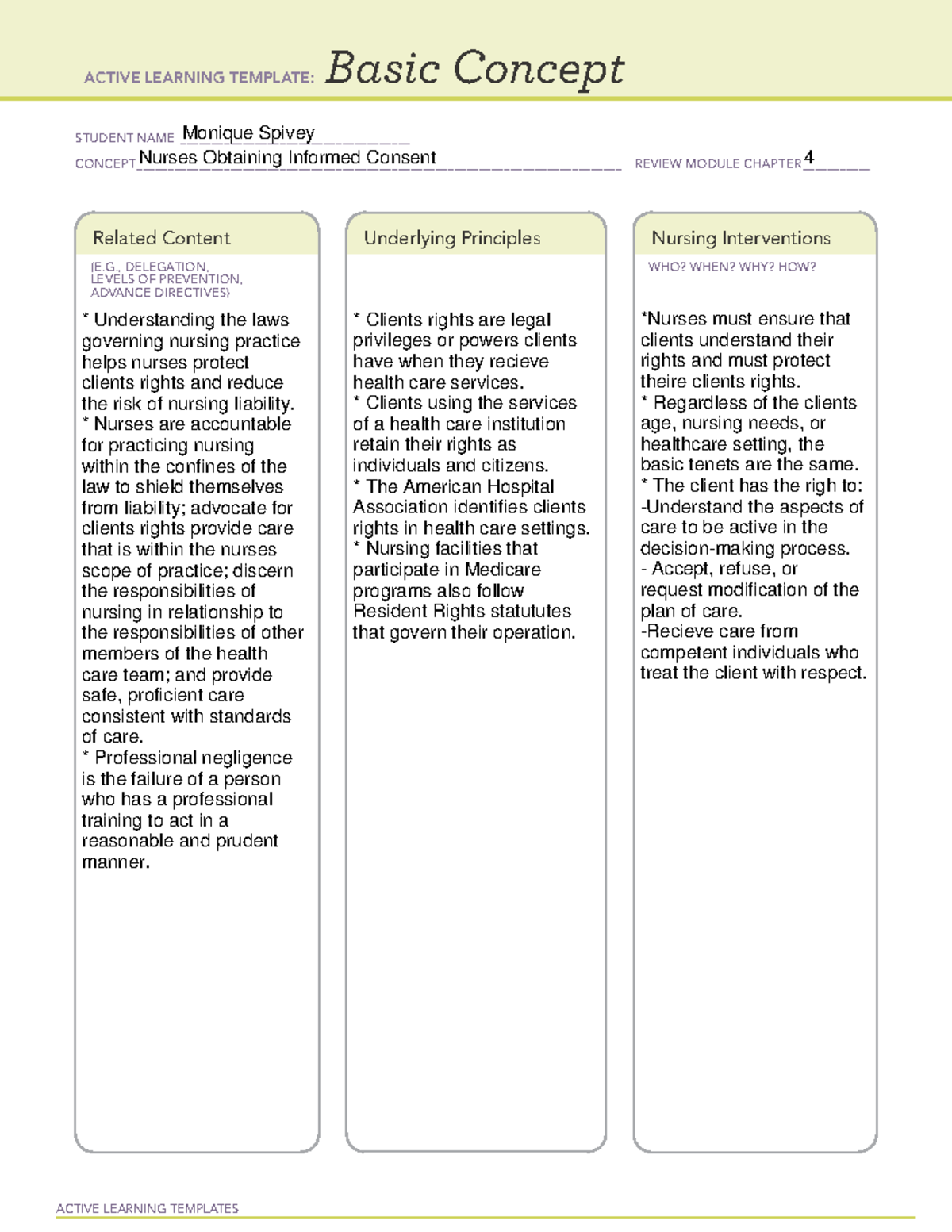 Basic concept remediation - LPN 240 - ACTIVE LEARNING TEMPLATES Basic ...