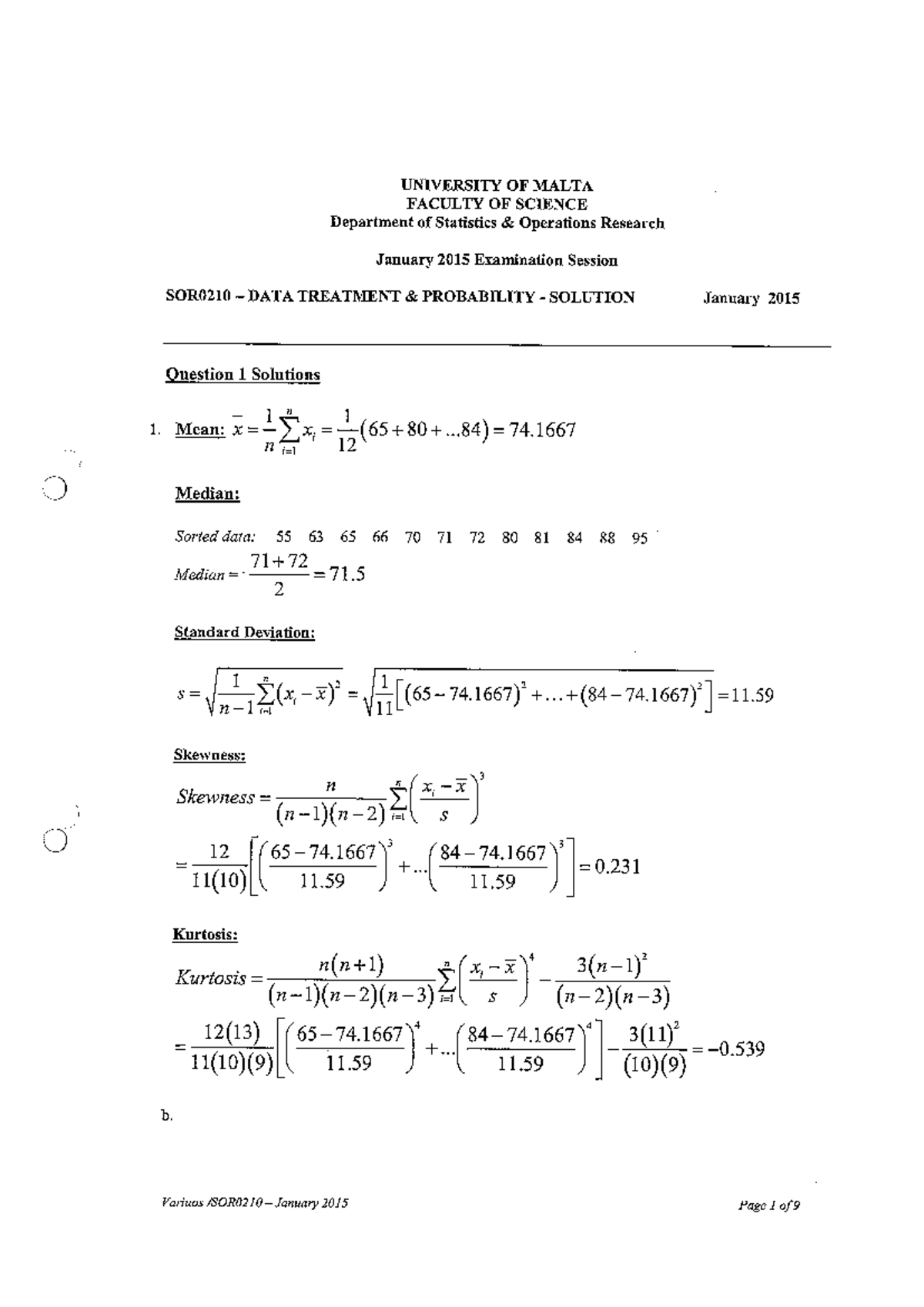 sor-january-2015-answers-bachelor-of-science-in-information