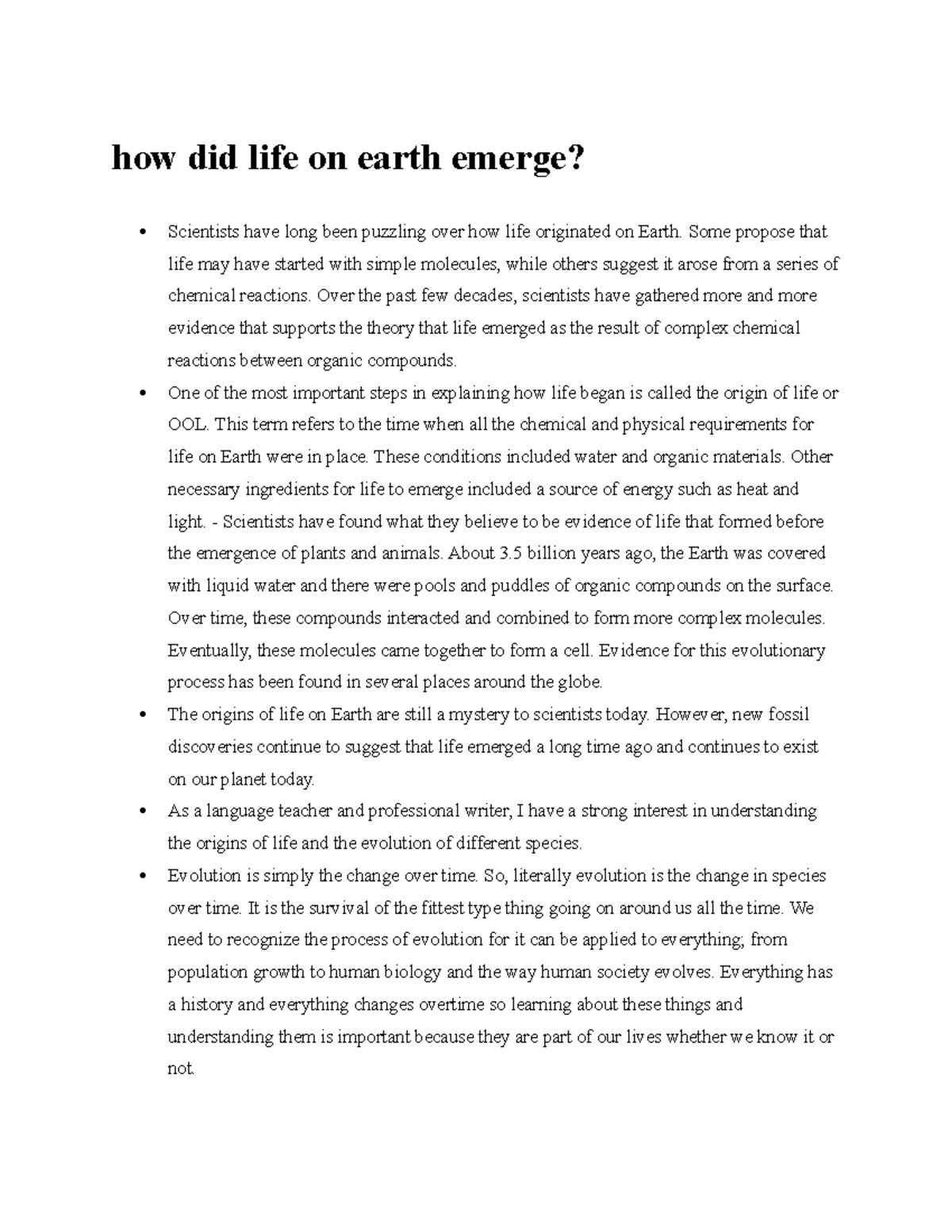 How did life on earth emerge - how did life on earth emerge? Scientists ...