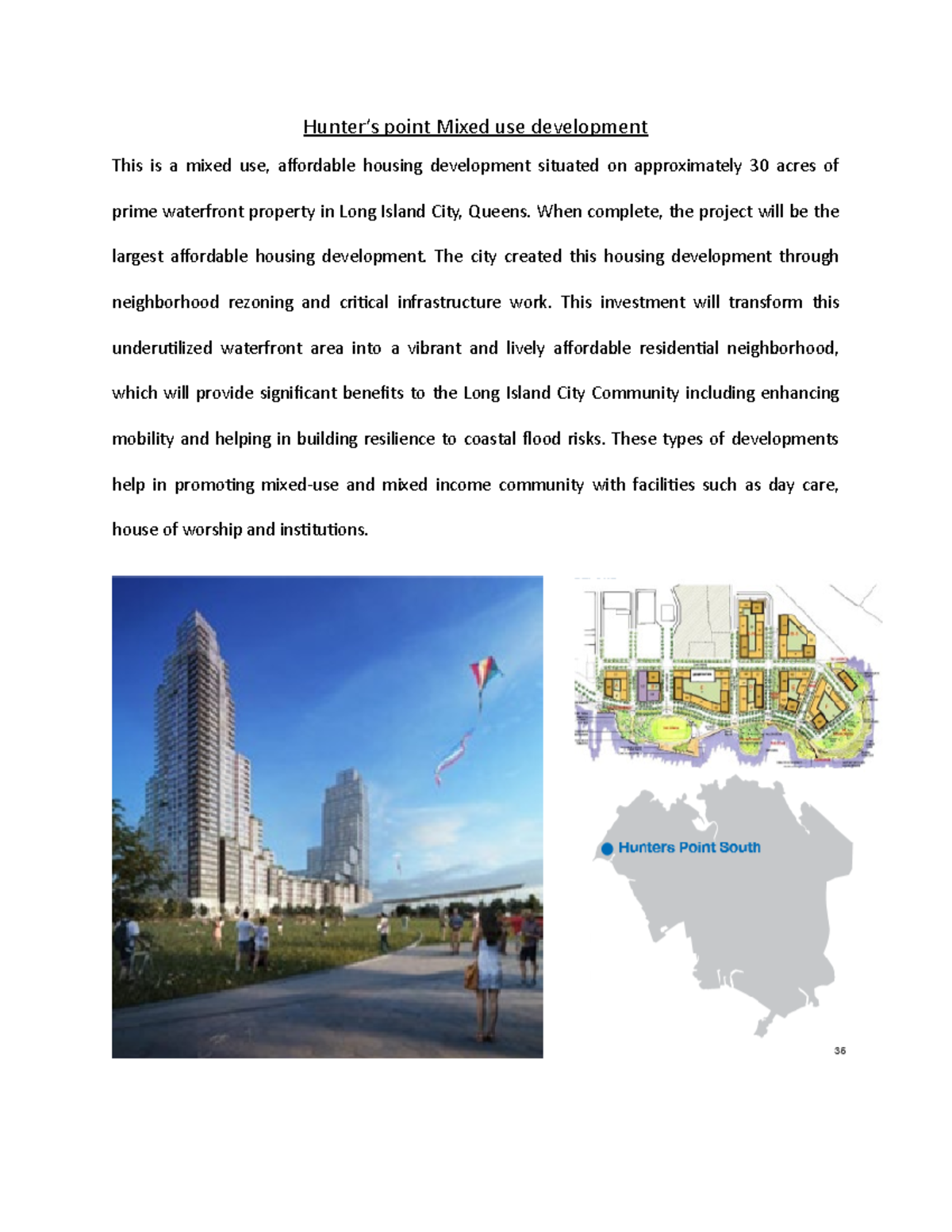 Home work 6 - HW6 - Hunter’s point Mixed use development This is a ...