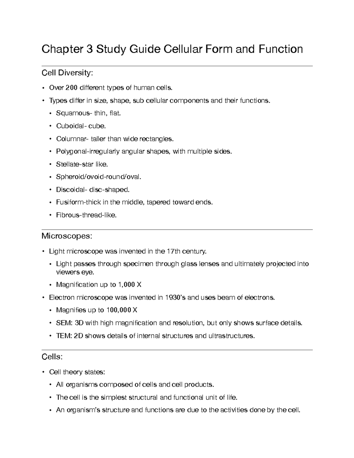 study-guide-chapter-3-cellular-form-and-function-chapter-3-study