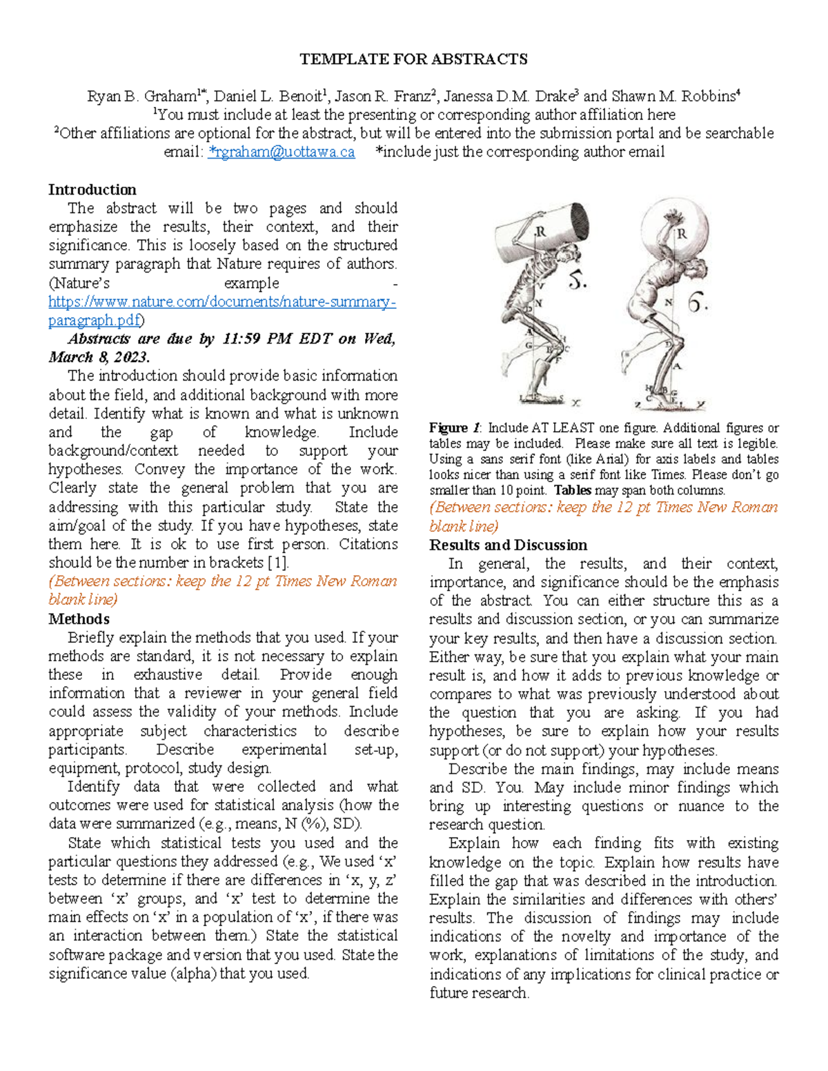 Assignment 3a Abstract-Template summer 2023 - TEMPLATE FOR ABSTRACTS ...