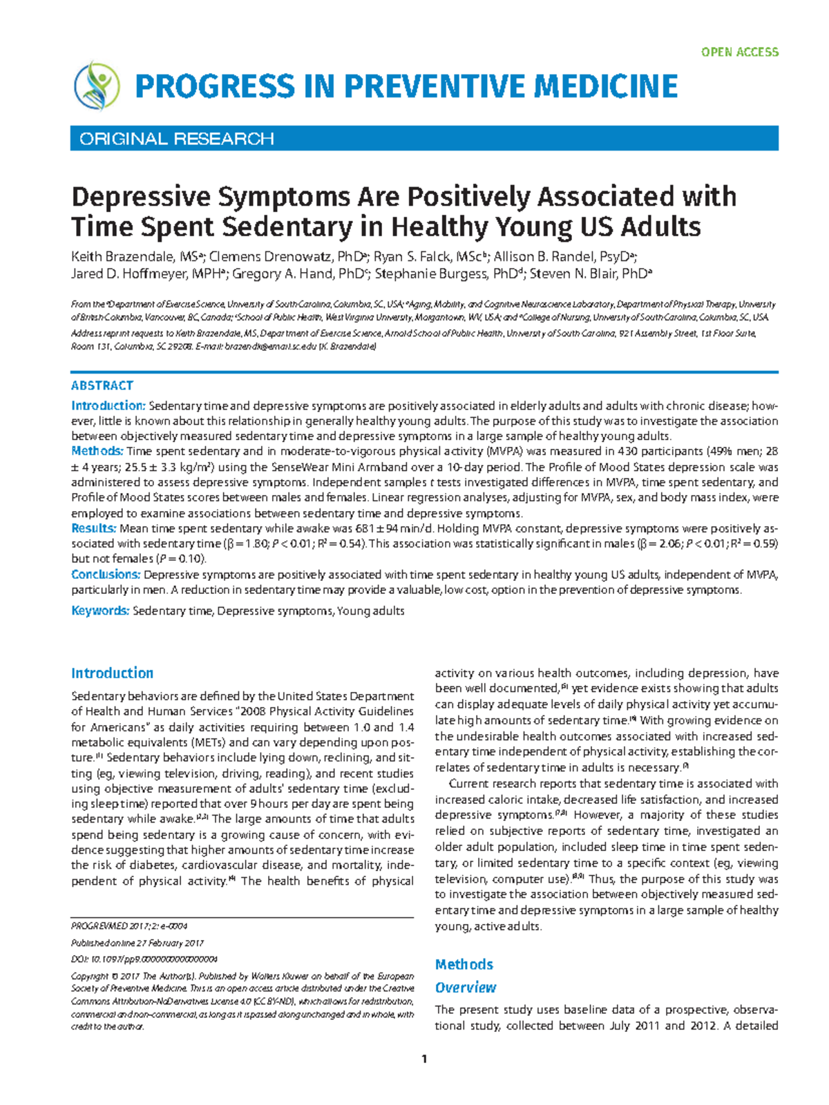 literature review depressive disorder