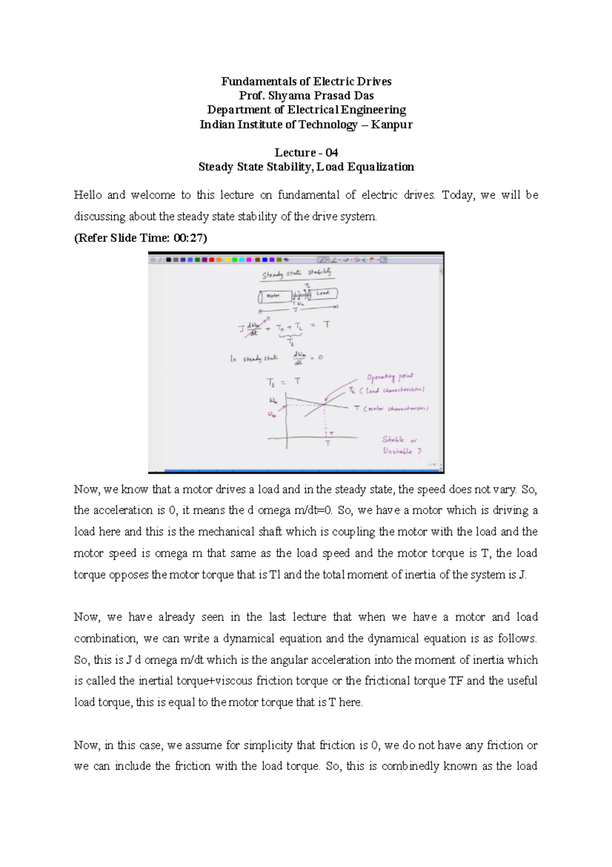 Lec4 electric motors ELE504 Toronto Met Studocu