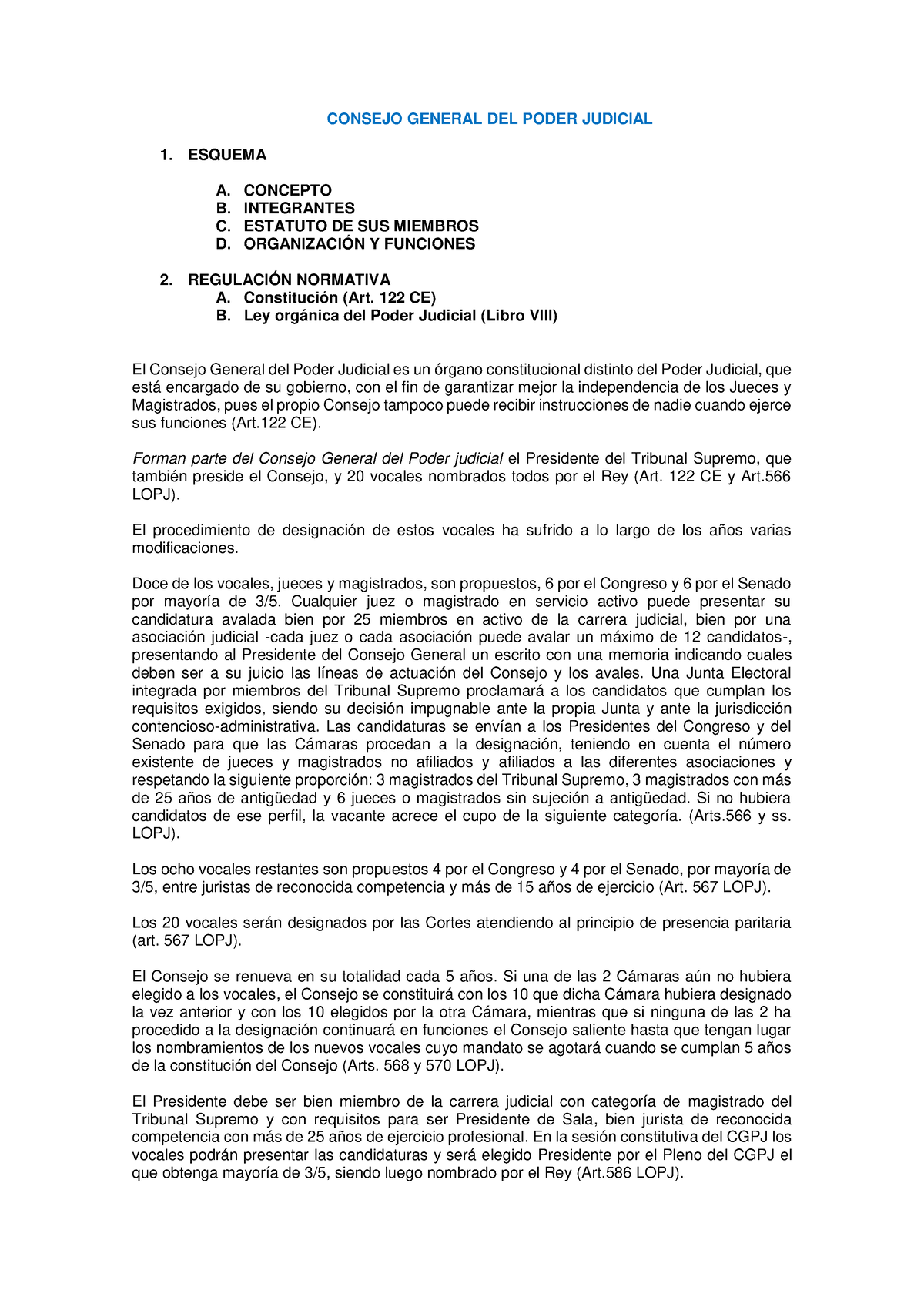 Consejo General DEL Poder Judicial - CONSEJO GENERAL DEL PODER JUDICIAL ...