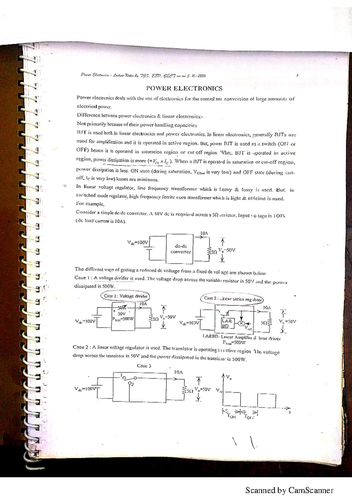 Power Electronics Full Note - Electrical Engineering - Studocu