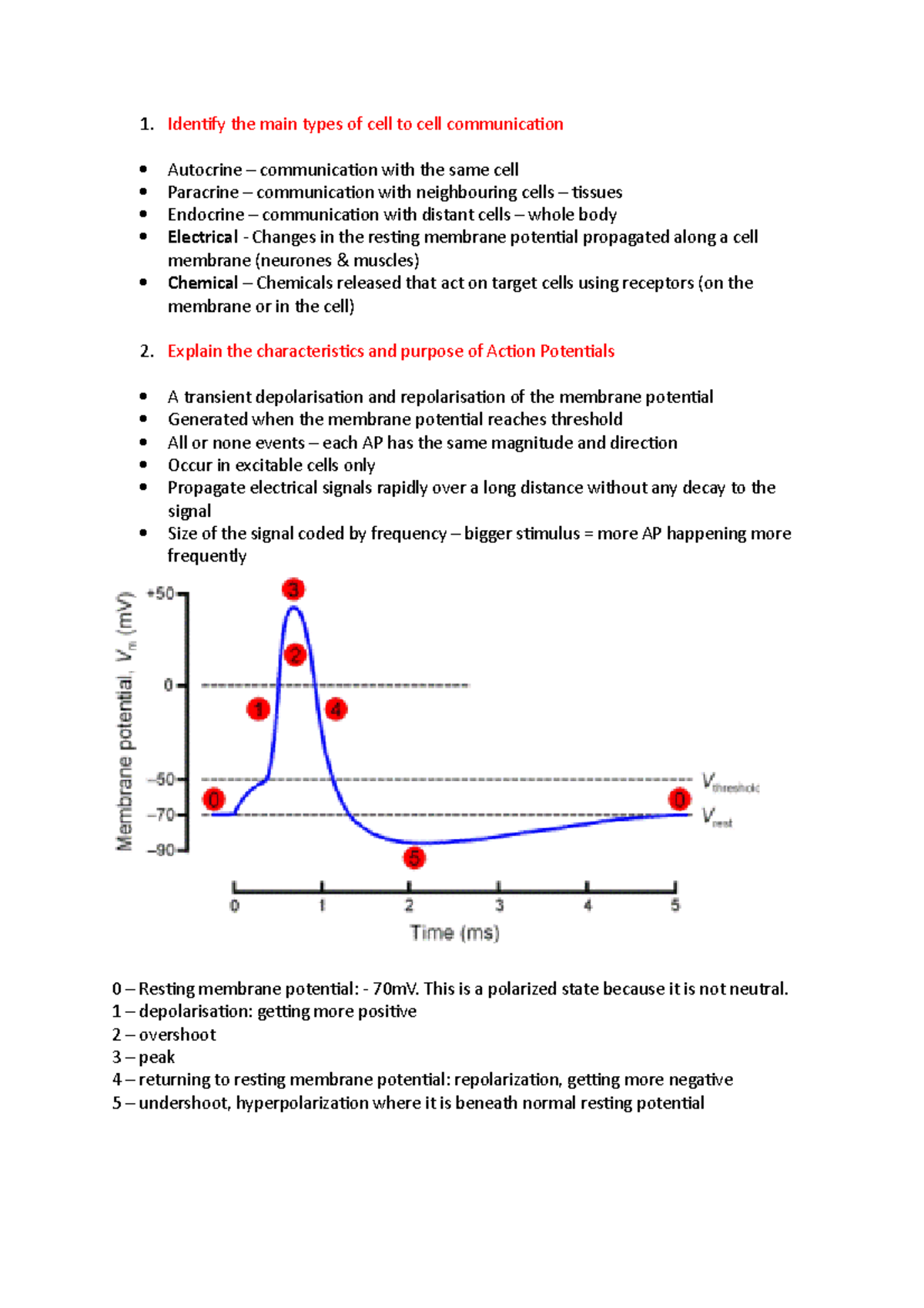 Cell to Cell Communication - Identify the main types of cell to cell ...