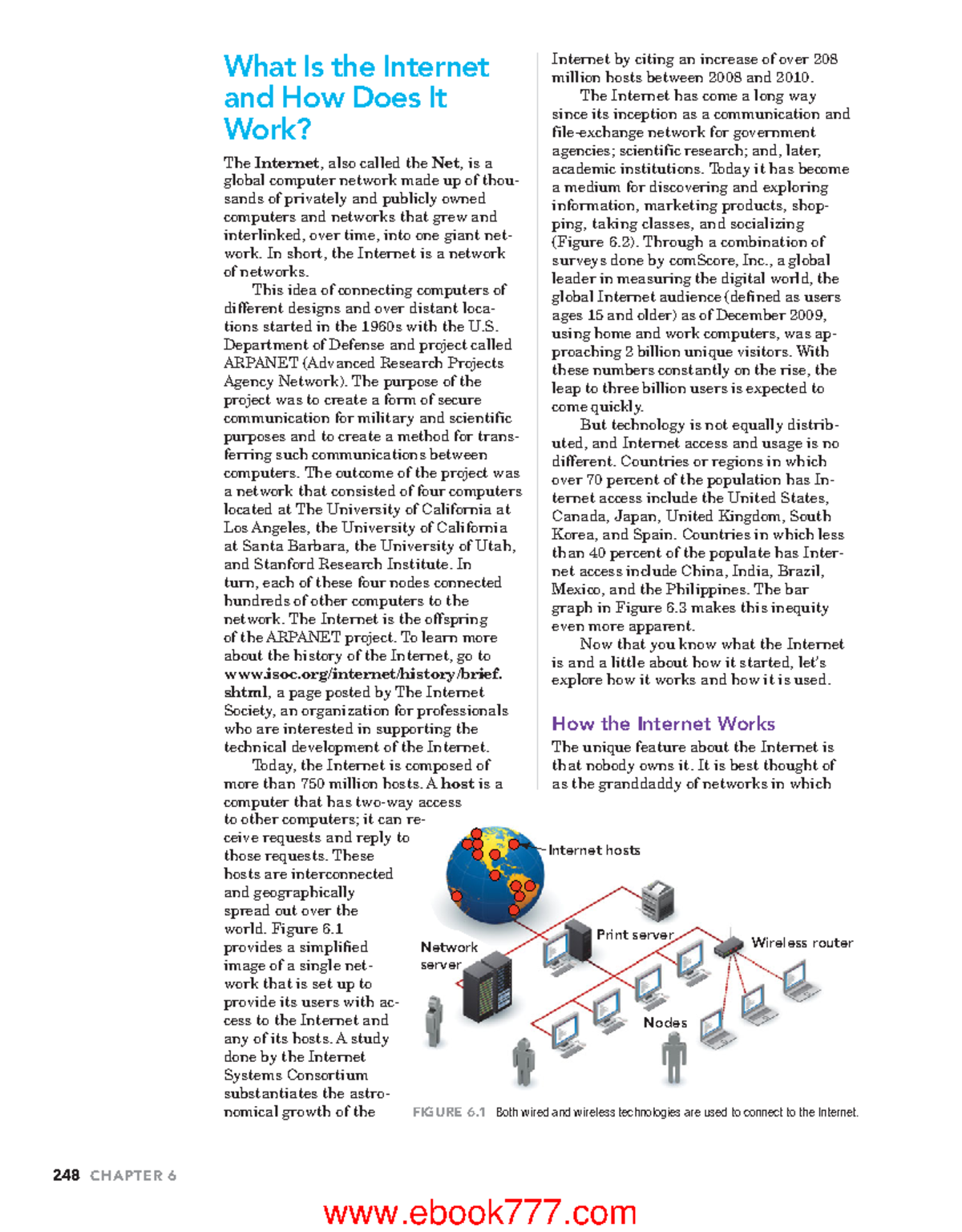The Internet and the World Wide Web (Week 7) - ####### 248 CHAPTER 6 ...