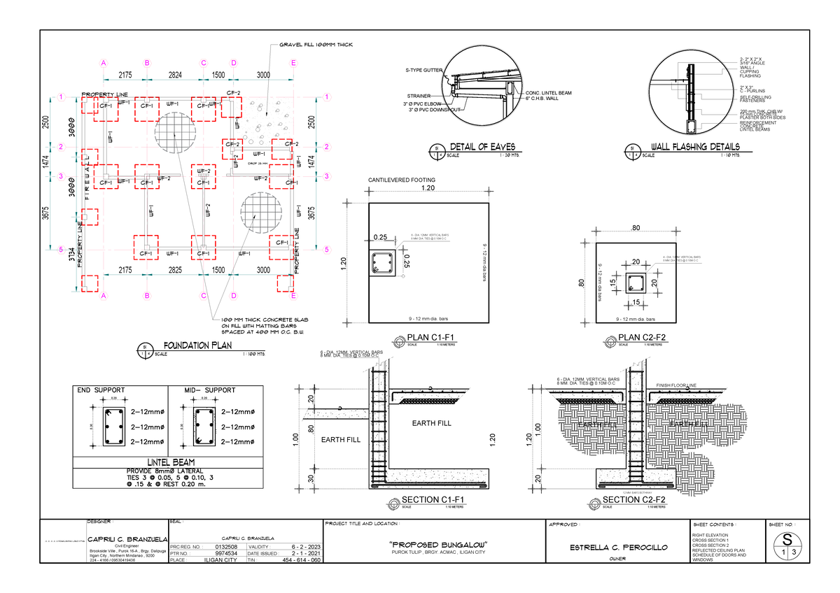 4TH PAGE Fidel - Civil Engineering Technology - S 1 4 SCALE 1 : 100 MTS ...