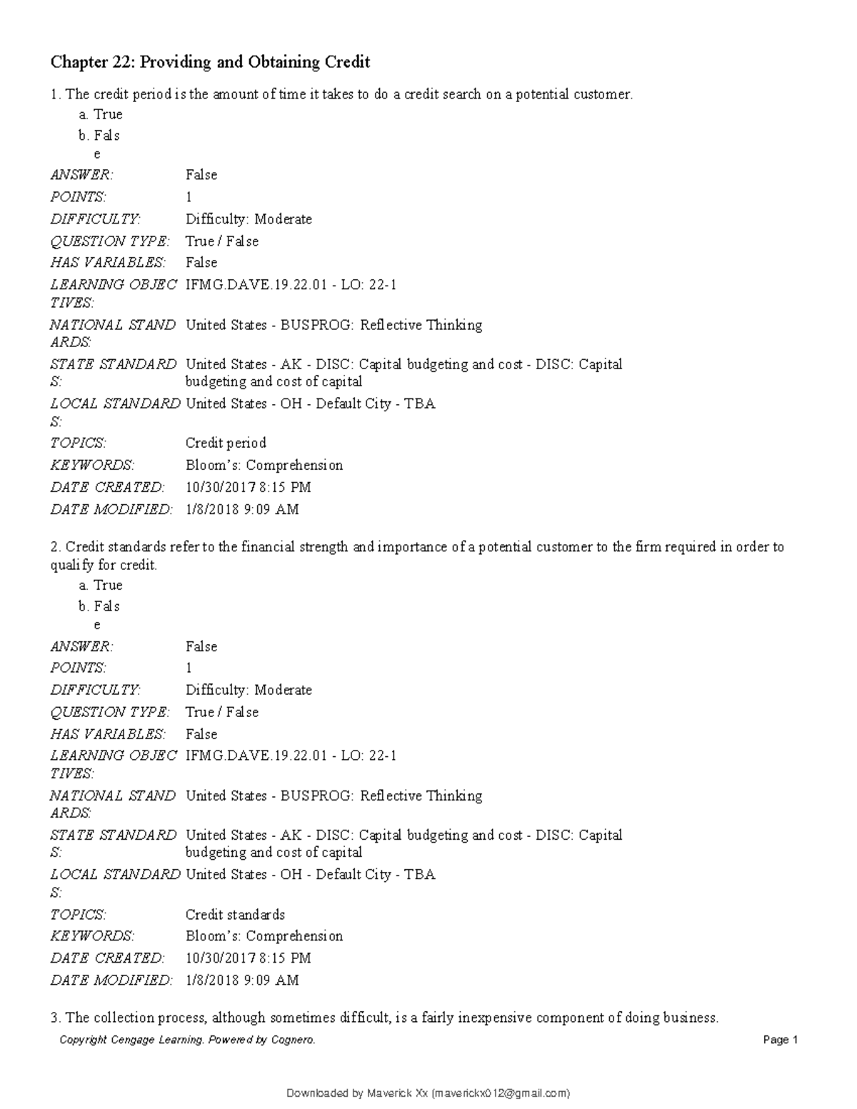 22 2019 questions and answers - Chapter 22: Providing and Obtaining ...