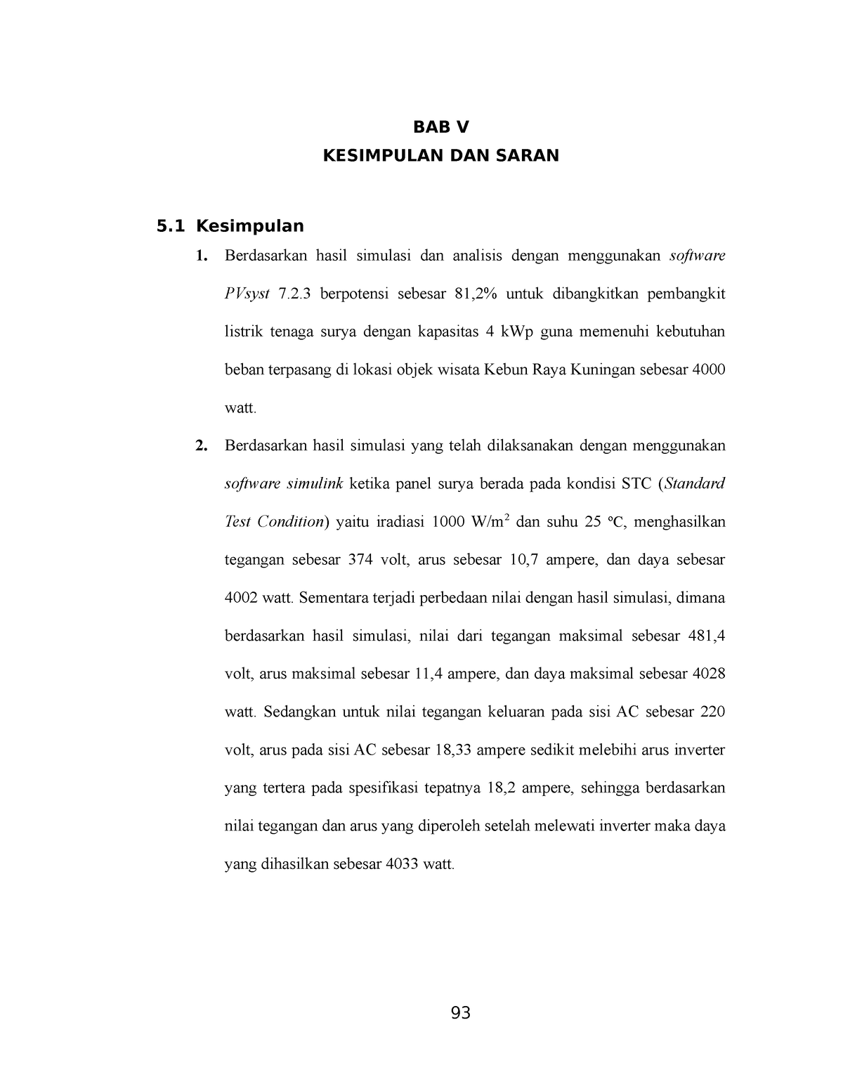 14~Bab 5 - Bab 5 - 1 BAB V KESIMPULAN DAN SARAN 5 Kesimpulan 1 ...