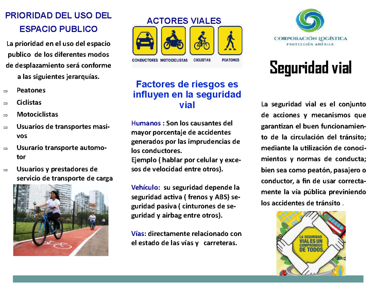 Seguridad VIAL - Seguridad vial Factores de riesgos es influyen en la