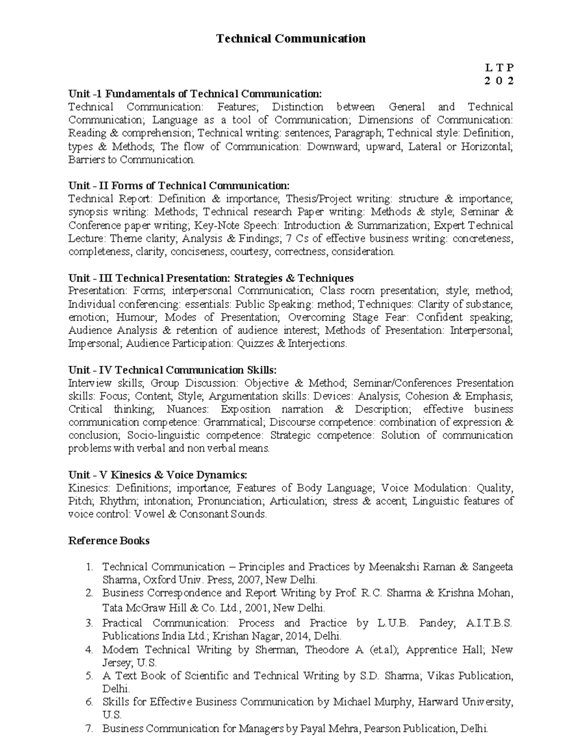 technical-communication-unit-ii-forms-of-technical-communication