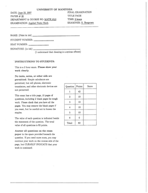 Math 1010 Applied Finite Mathematics U Of M Studocu