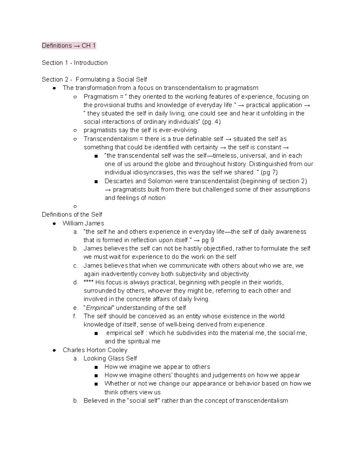 SOC 002 - Study Guide - Definitions → CH 1 Section 1 - Introduction ...
