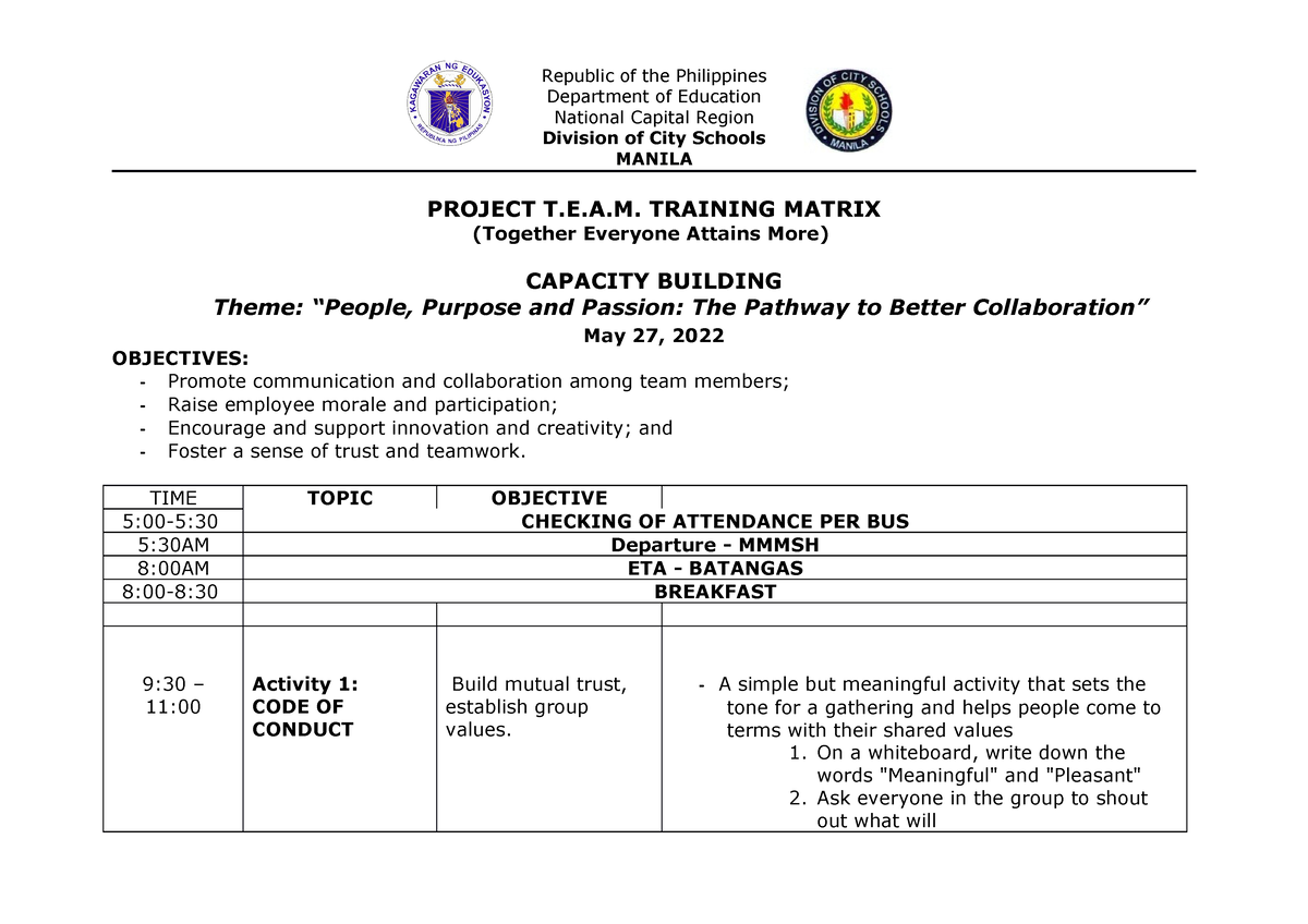 matrix-for-project-proposal-team-building-republic-of-the-philippines