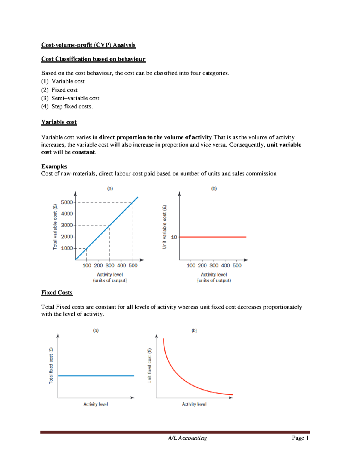 Cost-volume-profit Analysis - Cost-volume-profit (CVP) Analysis Cost ...