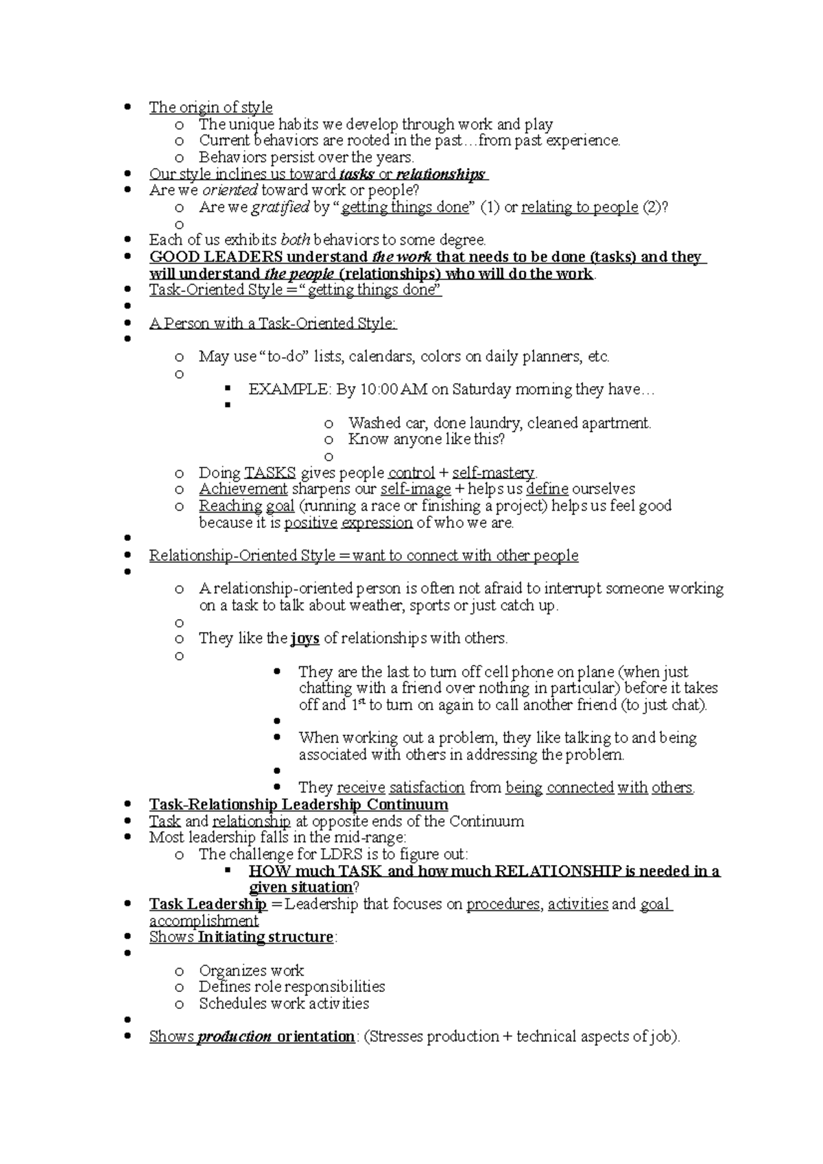 Ch.4 LDR - Chapter 4 of Leadership in Action Notes - The origin of ...