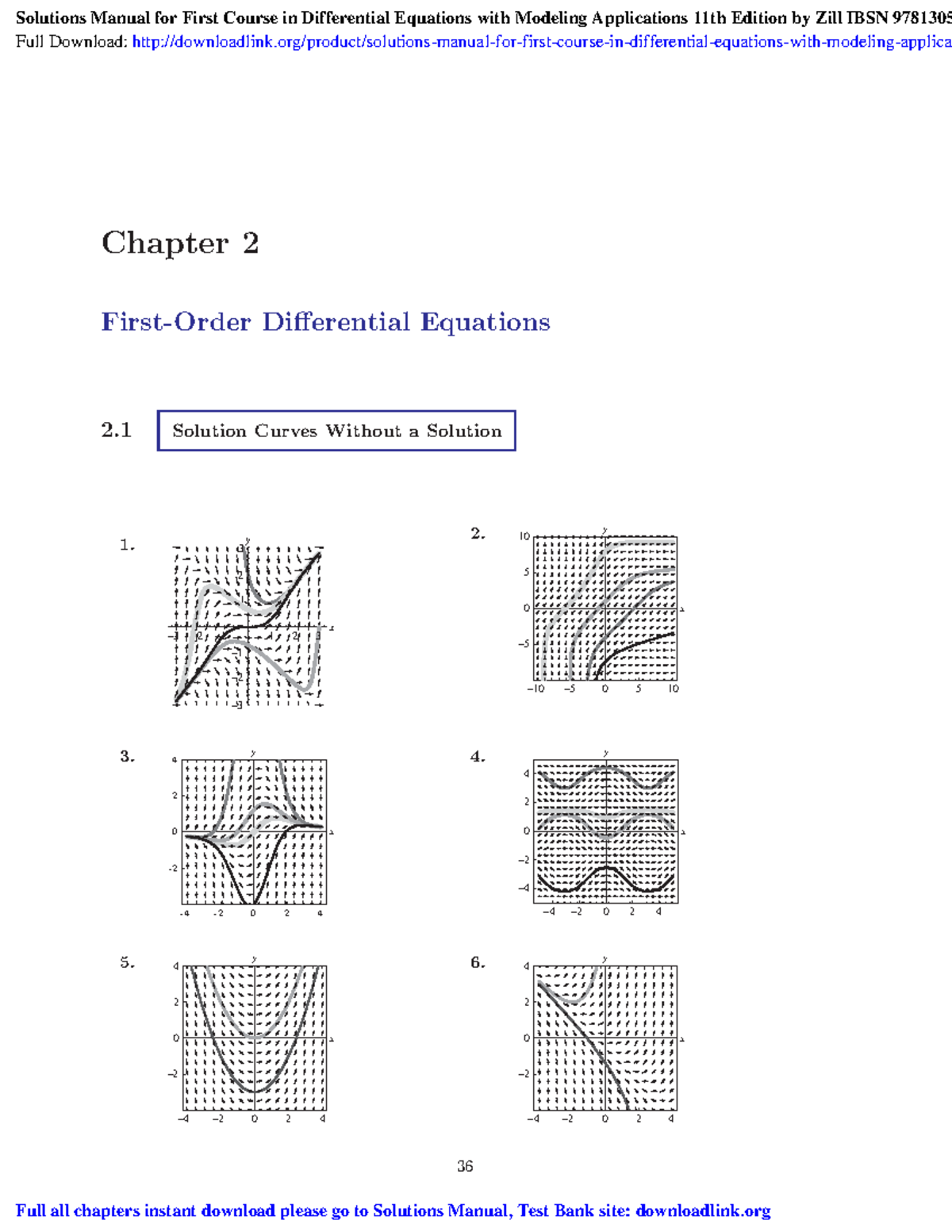 Solutions manual for first course in differential equations with