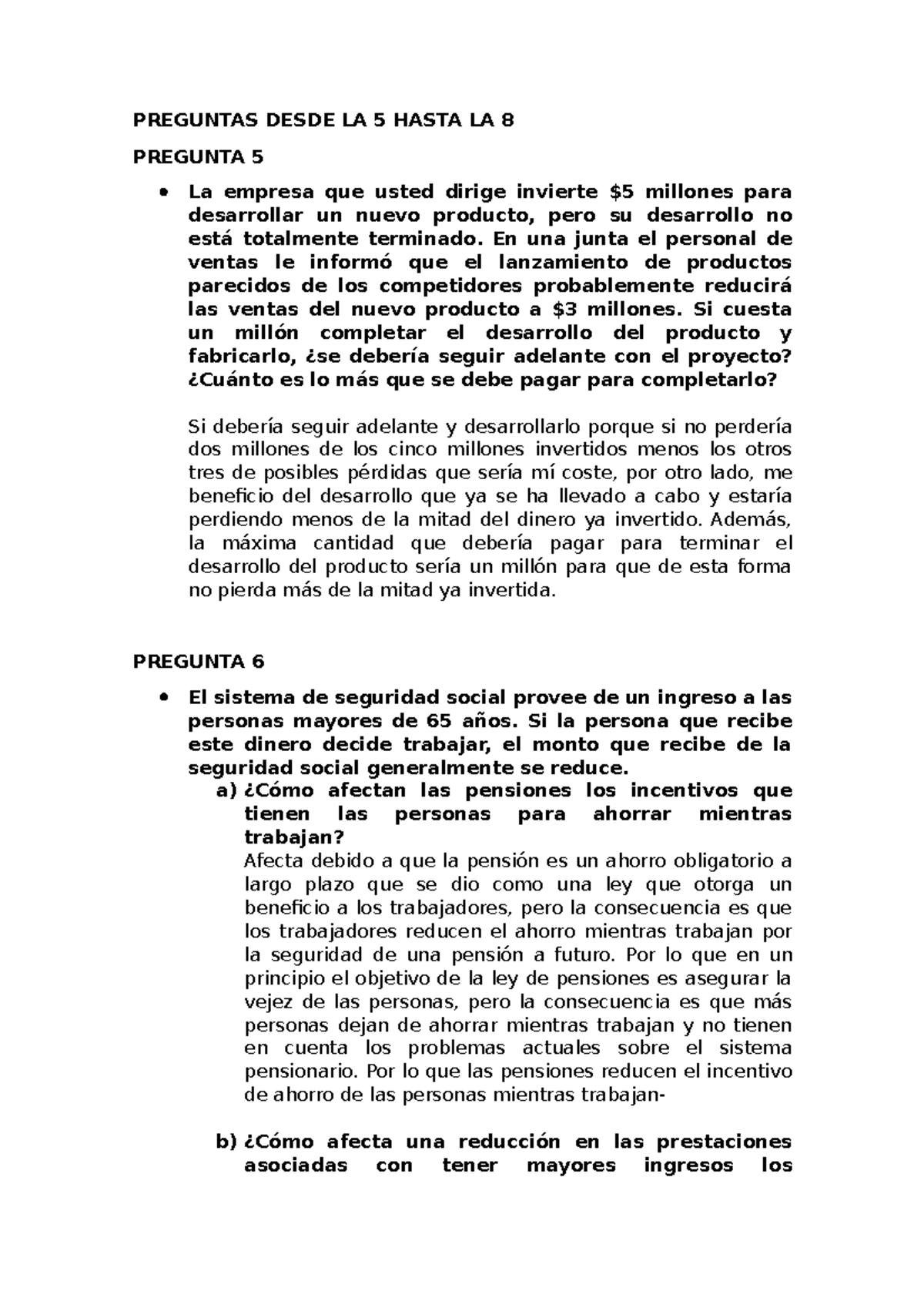 Preguntas Desde LA 5 Hasta LA 8 - PREGUNTAS DESDE LA 5 HASTA LA 8 ...
