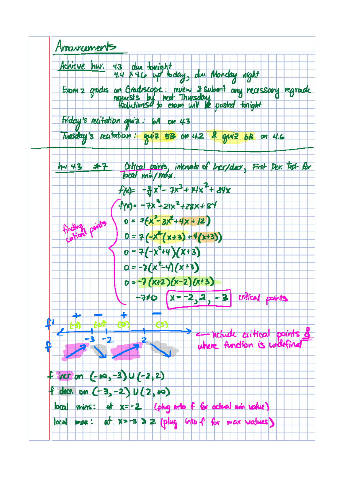 Mar 16 Notes and Announcements 1-1 - AI.gty 4 24 up today due Monday ...