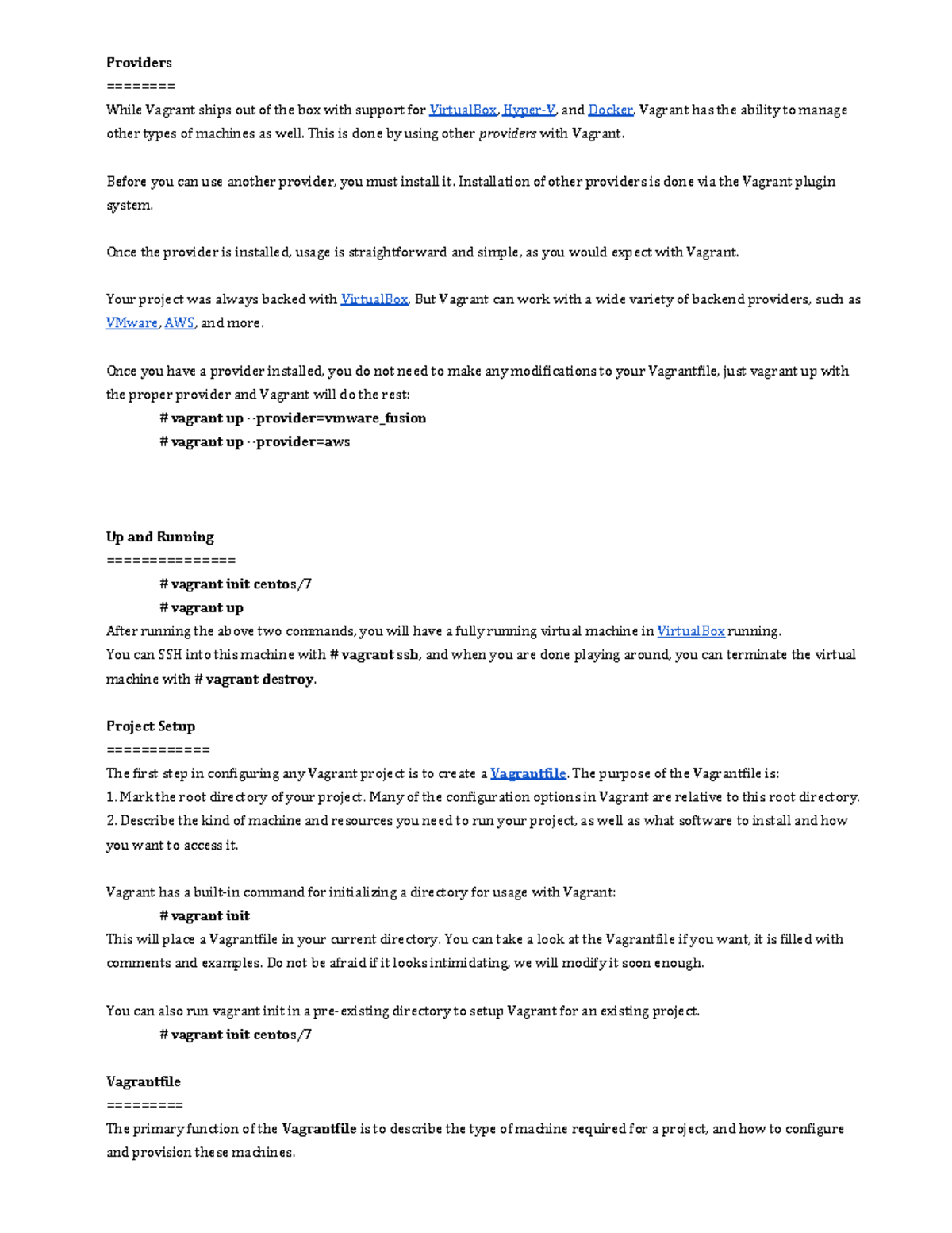 Devops Complete Package Course 2 - Providers While Vagrant ships out of ...