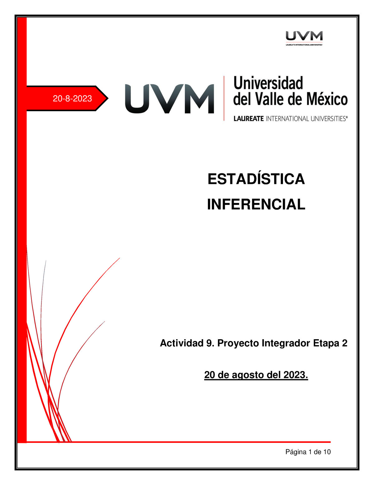 Actividad 9 Estadística Inferencial - 20-8- ESTADÍSTICA INFERENCIAL ...