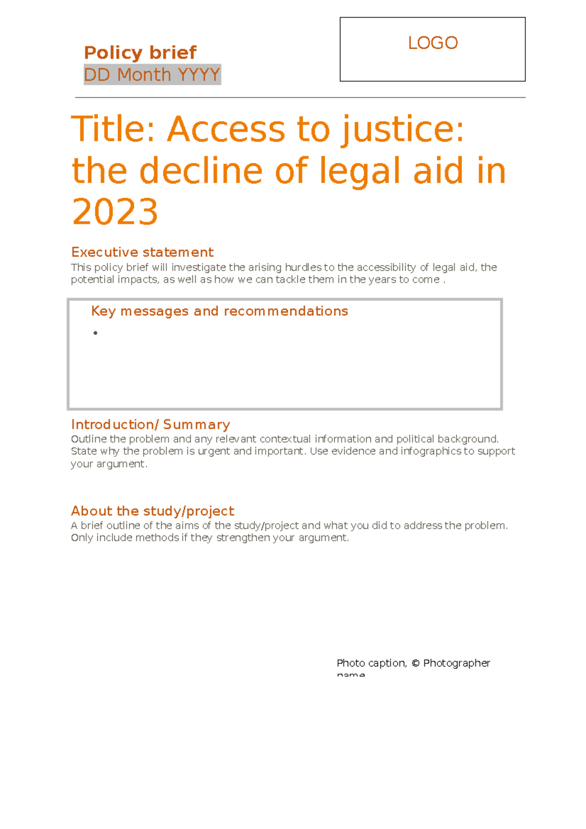 Policy-brief-template-02 copy - Title: Access to justice: the decline ...