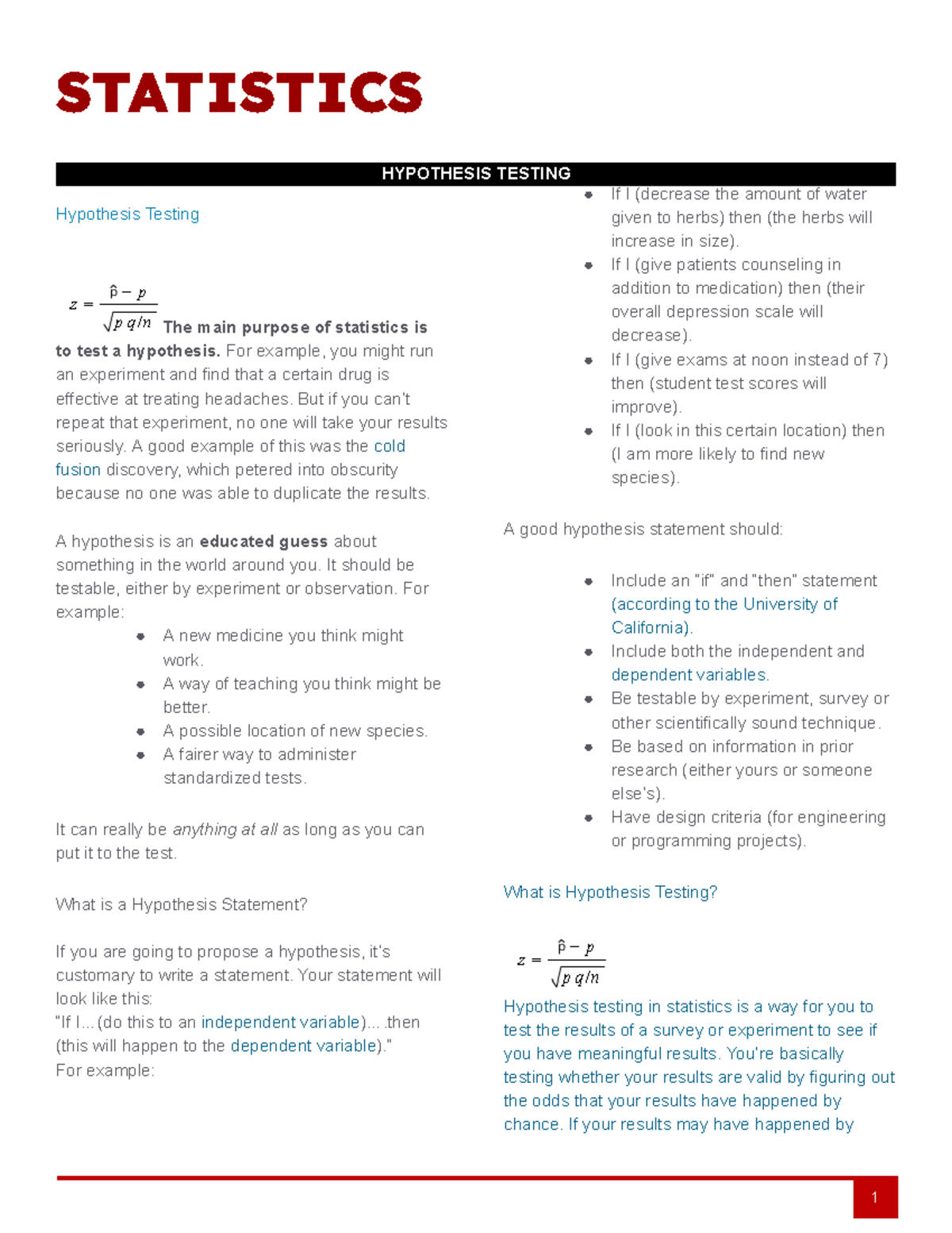 statistics master's thesis topics