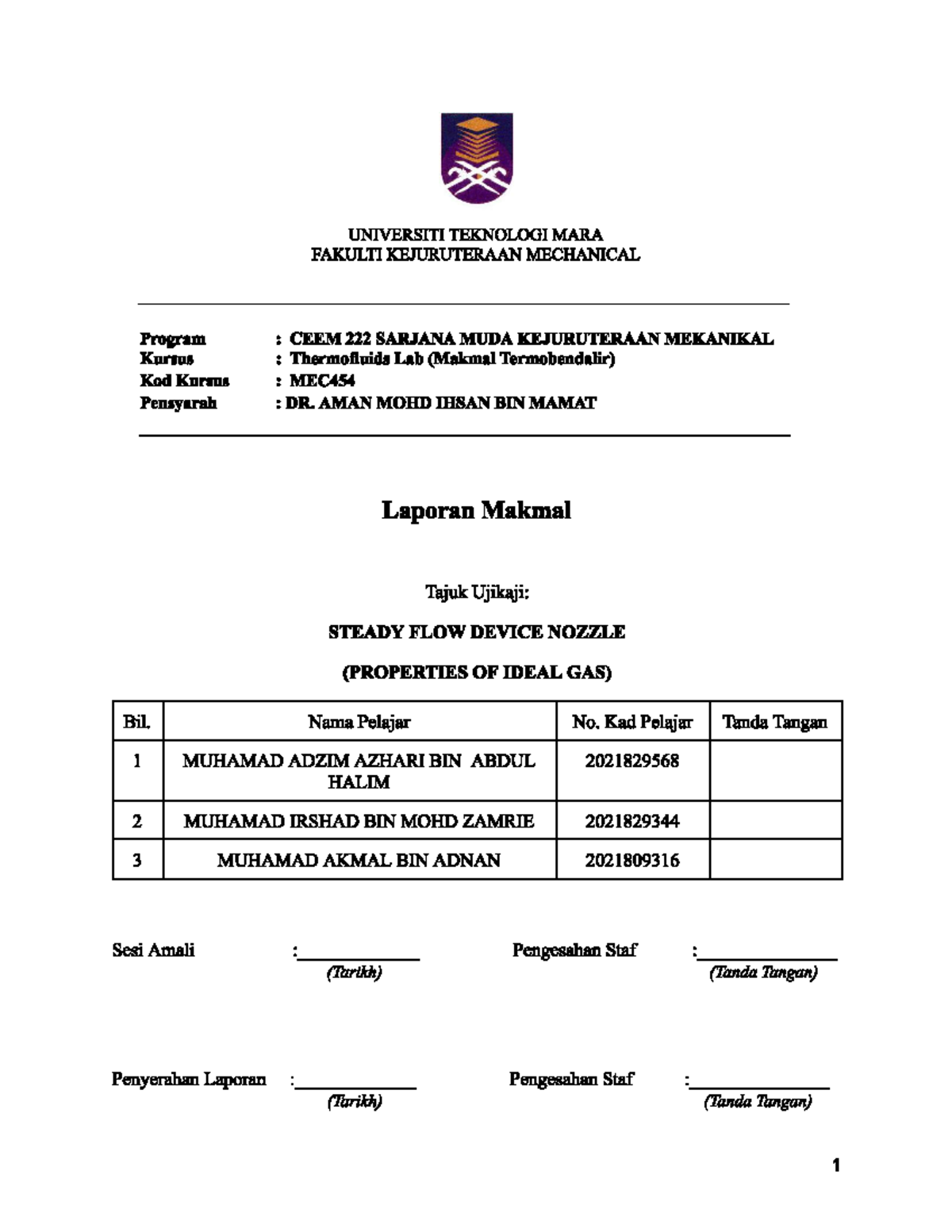 Lab Report Nozzle - Thermodynamics Lab - Studocu