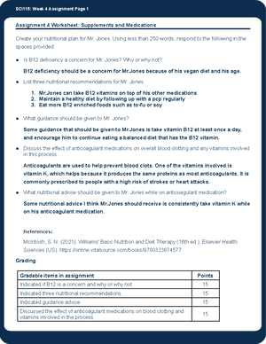 SCI115 wk2 assn - SCI115: Week 2 Assignment Worksheet Page 1 ...