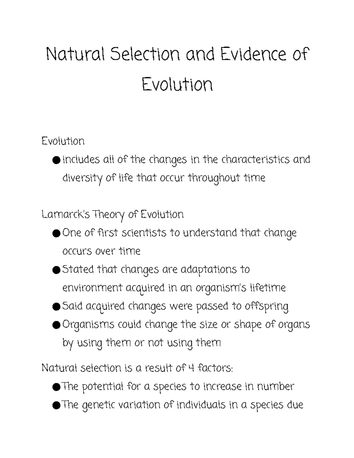 Natural Selection And Evidence Of Evolution - Natural Selection And ...