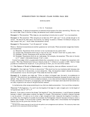 Set Theory Worksheet - INTRODUCTION TO PROOF (1) Complete each of the ...