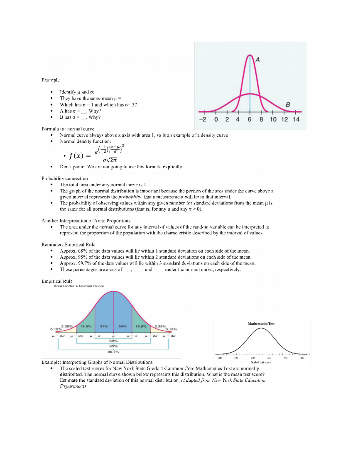 5.1.2 unit 2 notes - A Example Identify u and o: They have the same ...