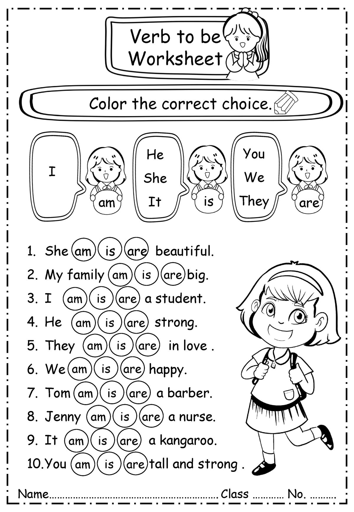 verb-to-be-worksheet-nor-worksheet-color-the-correct-choice-1