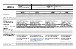 CW Q1 W3 - Daily Lesson Log - GRADES 1 TO 12 DAILY LESSON LOG SCHOOL ...