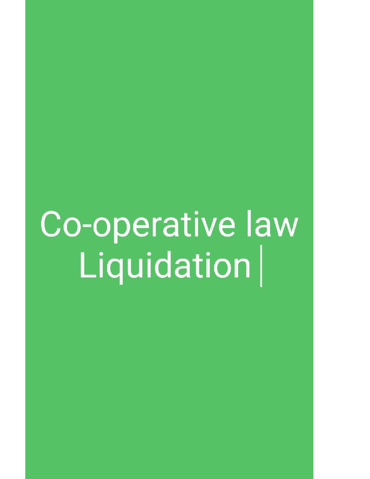Co operative Law Liquidation Commerce Managment Studies Delhi