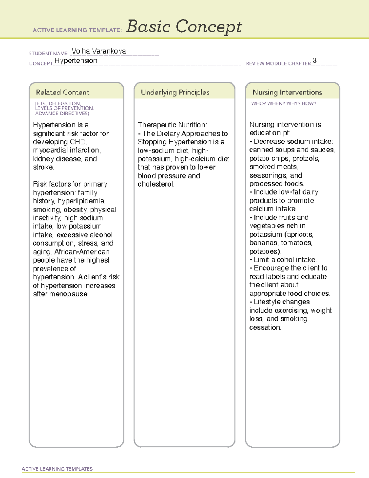 ATI Part b Basic concept 2pdf - 330 - ACTIVE LEARNING TEMPLATES Basic ...