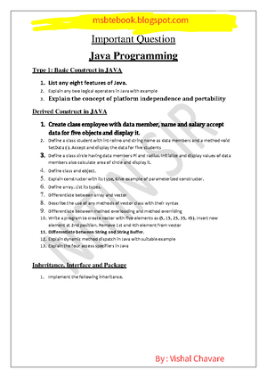 CS3391-Unit-1 OOP Notes - CS3391 - OBJECT ORIENTED PROGRAMMING Unit – 1 ...