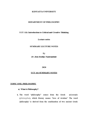 Lesson 5 - Tools OF Critical Thinking AND Problem Solving - 1 LECTURES ...