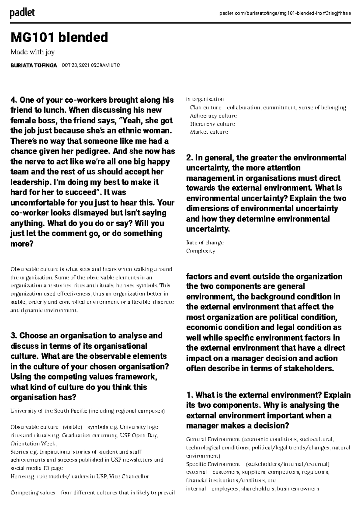 Week 5 tutorial discussion - padlet/buriatatofinga/mg101-blended ...