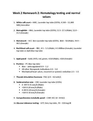 Week 2 Homework - MedTerms - Week 2 Homework: 1. Discuss how you would ...